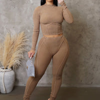Trust In You Pant Set - Taupe
