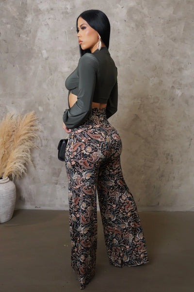 Dream Of Me Pant Set - Olive