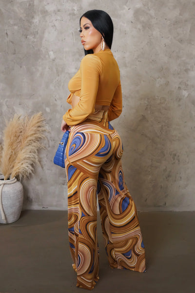 Dream Of Me Pant Set - Yellow