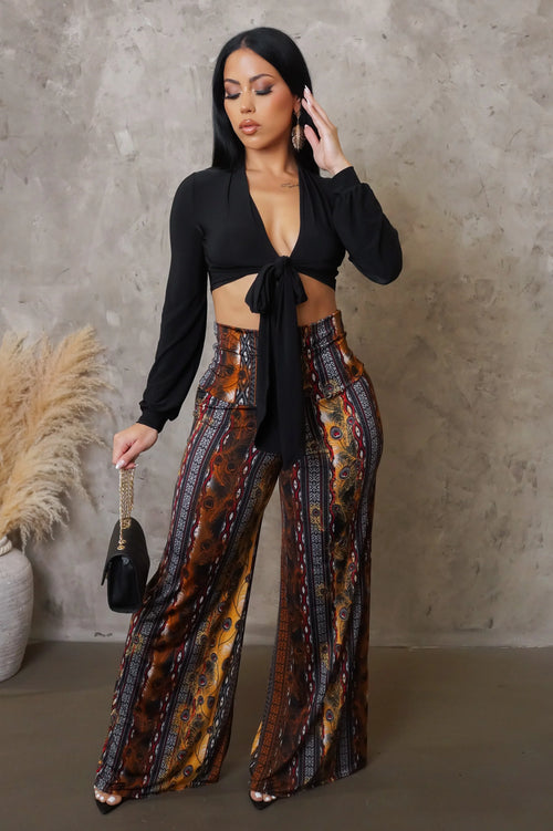 Dream Of Me Pant Set - Black