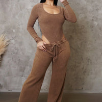 Exclusive Pant Set - Brown