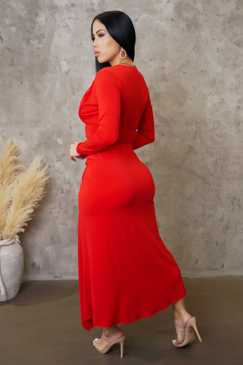 Night Out Skirt Set - Red
