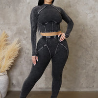 Pay By Play Pant Set - Black