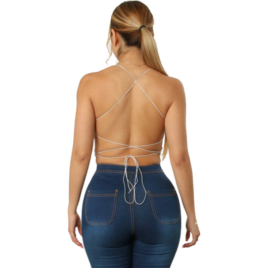 Butterfly Lace Up Top
