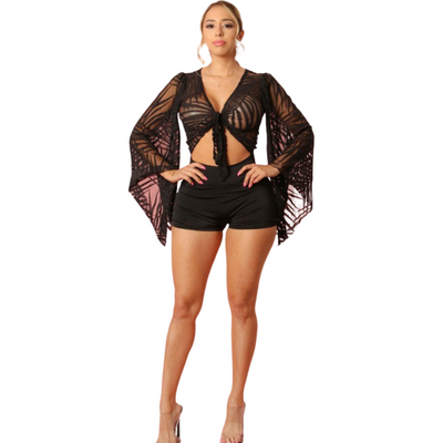 Victoria Lace Romper