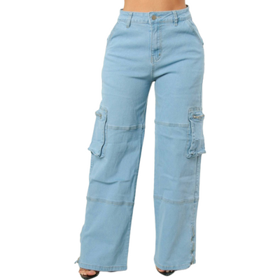 Light Wash Denim Undercover Cargo Pant