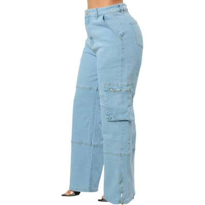 Light Wash Denim Undercover Cargo Pant