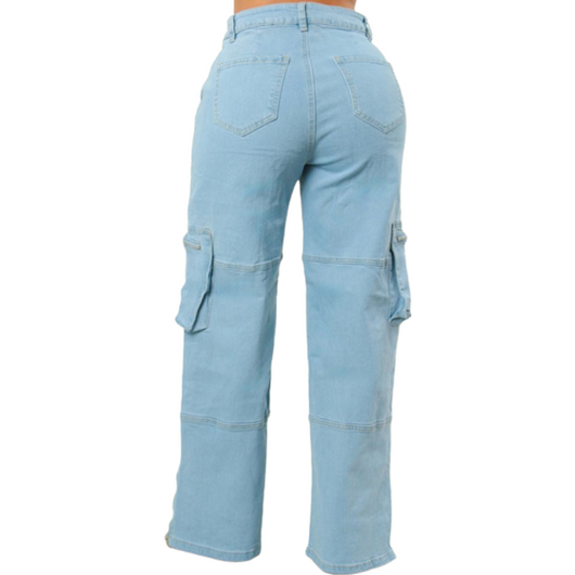 Light Wash Denim Undercover Cargo Pant