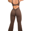 Get Snatched - Flare Scrunch Jumpsuit