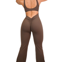 Get Snatched - Flare Scrunch Jumpsuit