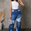 Patterns On Me Jeans- Dark Wash