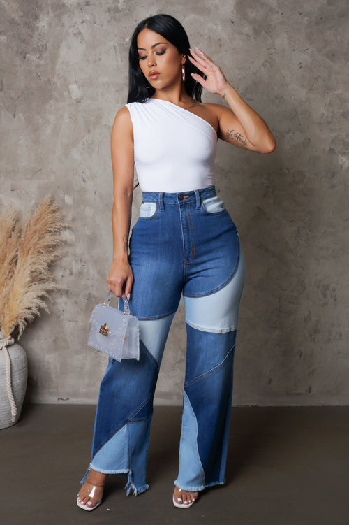 Patterns On Me Jeans- Dark Wash