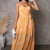 Flared Out Romper - Orange