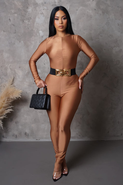Brilliant Future Jumpsuit - Tan