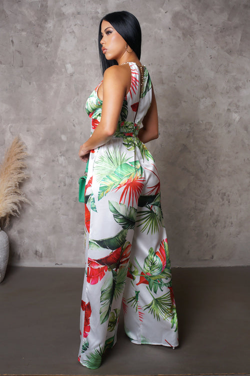 Just Enough Jumpsuit - White