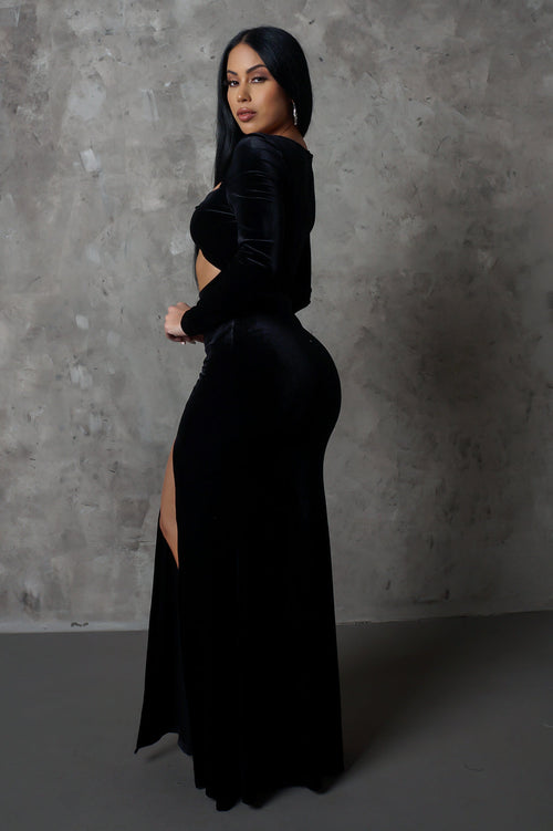 Come Around Midi Dress - Black