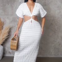 In The Moment Maxi Dress- White