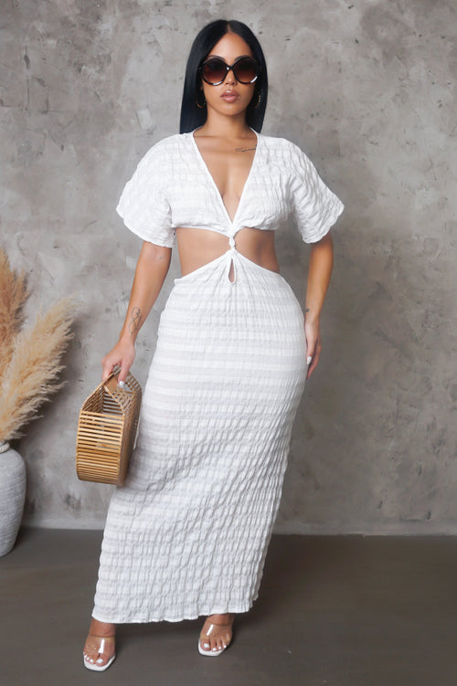 In The Moment Maxi Dress- White