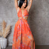 Keep Calling Maxi Dress - Orange