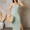 Brunch Event Midi Dress - Green