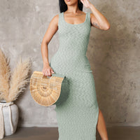 Brunch Event Midi Dress - Green