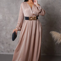 Clear It Up Maxi Dress - Brown