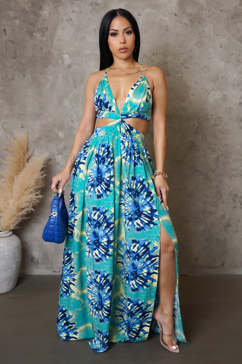 A Must Maxi Dress - Blue