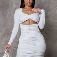 Genesis Mini Dress - White
