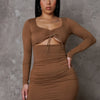 Genesis Mini Dress - Brown