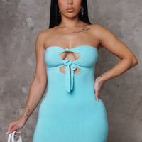 Carolyn Mini Dress - Blue