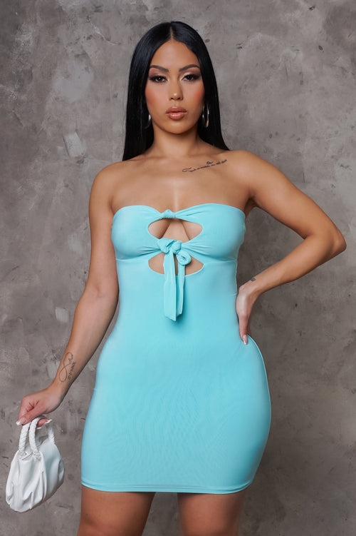 Carolyn Mini Dress - Blue