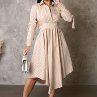 Miss A Midi Dress - Peach