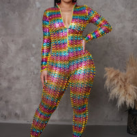 Not My Concern Jumpsuit - Rainbow