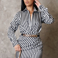 Getting To Me Mini Dress  - Black