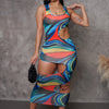 Colorful Vibes Midi Dress - Multi