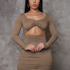 Genesis Mini Dress - Taupe