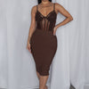 Hold Me Tight Bodysuit - Brown
