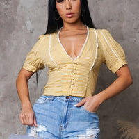 Penny Top - Yellow