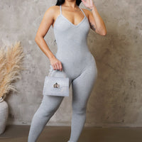 On Edge Jumpsuit - Grey