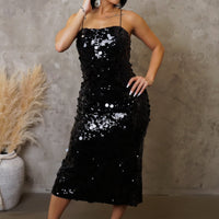 Leave Me To It Dress - Black