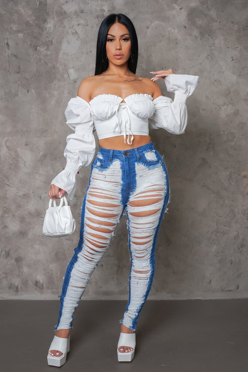 Cut Off Jeans - Dark Wash