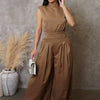 First Impression Jumpsuit - Brown