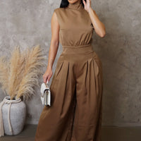 First Impression Jumpsuit - Brown