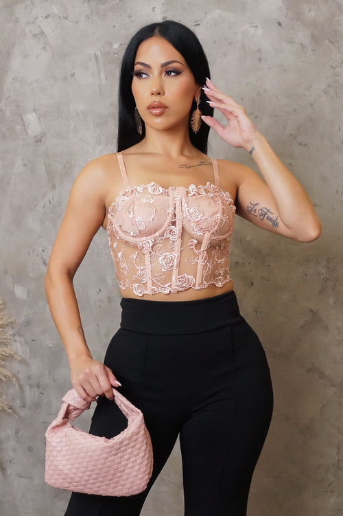 Out Of Love Crop Top - Pink