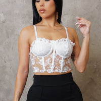 Out Of Love Crop Top - White