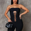 In Contact Romper - Black