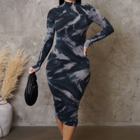 My Touch Midi Dress - Grey