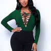 Hooded Heroine Bodysuit - Dark Green