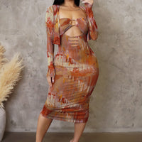 In This Together Midi Dress - Multi