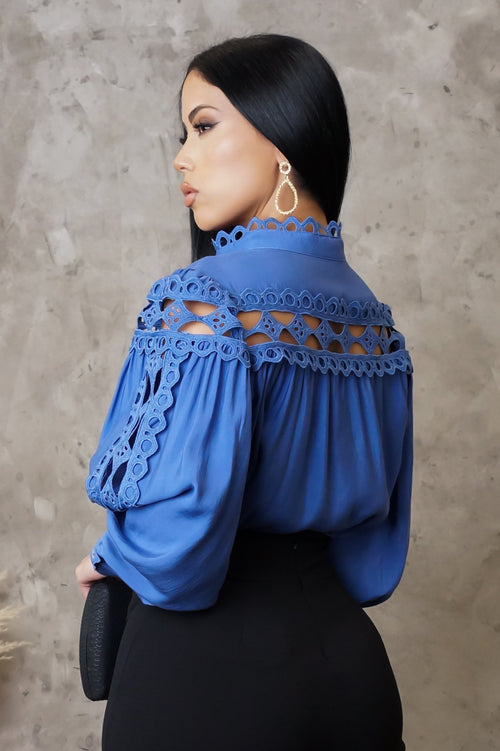 Bitter Sweet Blouse  - Blue